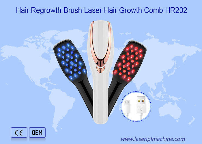 620nm 2 in 1 pettine ricaricabile di crescita dei capelli del laser del Usb