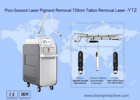 macchina di rimozione del tatuaggio del laser di picosecond dell'alessandrite 755nm
