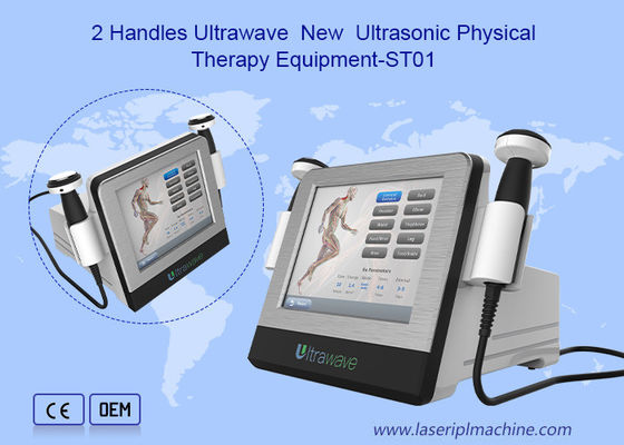 2 portatile magnetico fisico di sollievo dal dolore dell'attrezzatura di bellezza di Ultrawave 3mhz rf delle maniglie