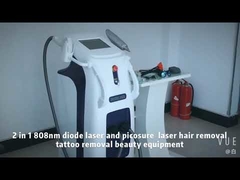 E9DQ Macchina multifunzionale per tatuaggi e depilazione con laser a diodi 2in1 808