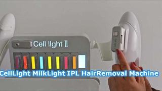 Macchina IPL DPL a luce cellulare per la rimozione dei pori a doppia lunghezza d'onda con 9 manici per la rimozione della pelle