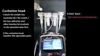 Macchina dimagrante per cavitazione 6 in 1 750HZ 120w