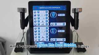 2 in 1 Ringiovanimento della pelle Facial Lifting Anti Rughe Microneedling RF Machine