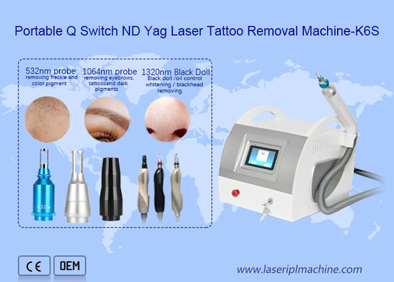 Rimozione della macchiolina del pigmento dell'attrezzatura 1320nm per la rimozione del tatuaggio del laser del ND Yag del commutatore di Q