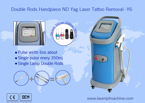 Macchina di rimozione tatuaggio laser professionale a doppia canna Q swtich Nd Yag 532nm