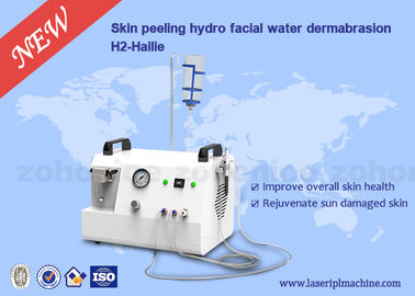 Peeling a getto d'ossigeno Acqua Dermabrasione Sbiancatura della pelle Iniezione Macchina per la pulizia del viso con ossigeno