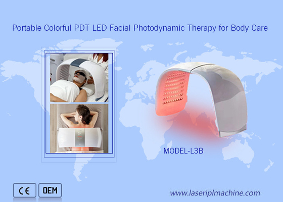Salone di uso Portatile Colorato Pdt Led Photodynamic Therapy Machine per la pelle invecchiata