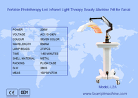La macchina portatile di bellezza di Pdt di fototerapia ha condotto il sollevamento facciale della luce infrarossa