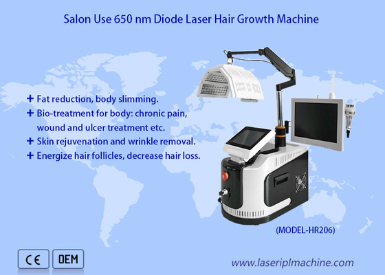 650 Nm Diode Laser Hair Growth Machine Low Level Hair Therapy Analyzer (Analisatore di terapia dei capelli a basso livello)