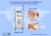 808nm laser a diodi professionale 2 in 1 dispositivo di rimozione del tatuaggio del laser di picosecondo di depilazione