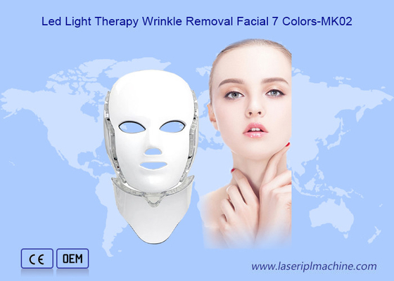 7 Color Led Pdt Facial Wrinkle Removal Light Therapy Maschera per uso domestico