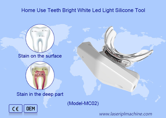 Efficace lampada da sbiancamento dei denti personali con LED blu wireless e ricaricabile