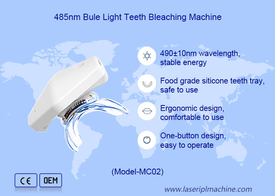 Dispositivo per la bellezza domestica con funzione di sbiancamento dei denti neri e luce blu fredda 465nm-485nm