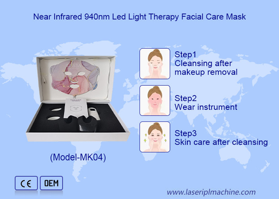4 Livello LED Intensità luce infrarossa Maschera faccia Dispositivo di bellezza domestica