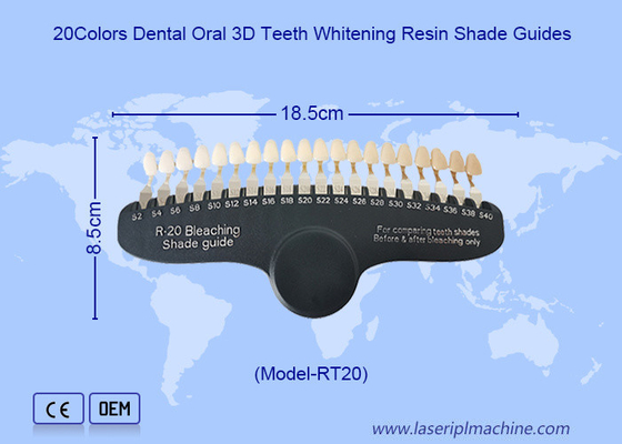 Denti pulizia denti sbiancamento denti 3D sbiancamento ombra guida dispositivo