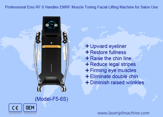 6 IN 1 elettromagnetica stimolo EMS RF facciale sculturazione EMRF macchina