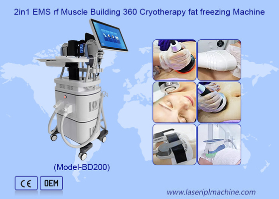 EMS RF Muscle Building 40k Cavitazione 360 Cryotherapy Fat Freezing Machine