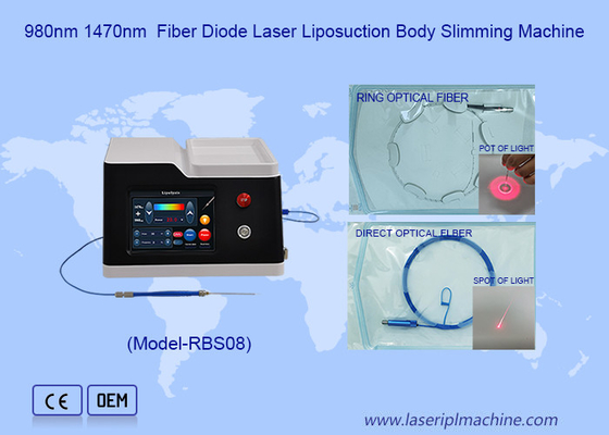 1470nm 980nm Diode Laser Trattamento delle emorroidi Liposuczione Macchina per dimagrimento del corpo
