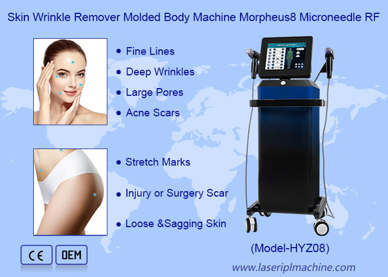 Eliminatore di rughe della pelle Modellato Macchina Morpheus8 Microneedle RF