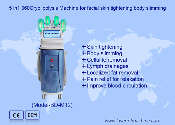 9Manicolato Doppia Rimozione del mento RF 40K Cavitazione Lipo Laser Cryolipolysis Machine