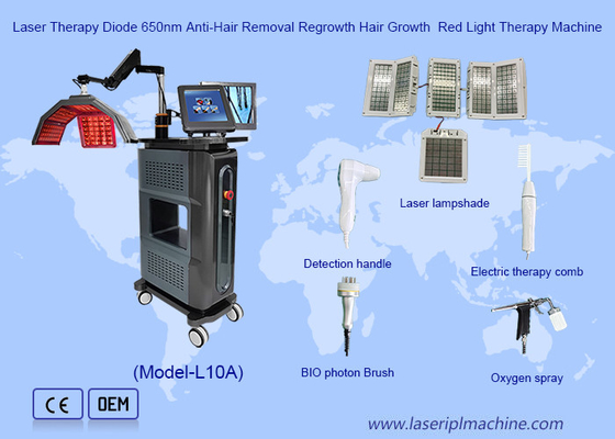 Laser Therapy macchina di terapia di luce rossa diodo 650nm anti depilazione ricrescita dei capelli