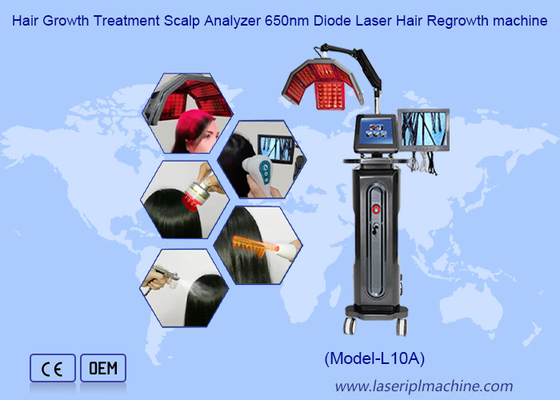 Laser Therapy macchina di terapia di luce rossa diodo 650nm anti depilazione ricrescita dei capelli
