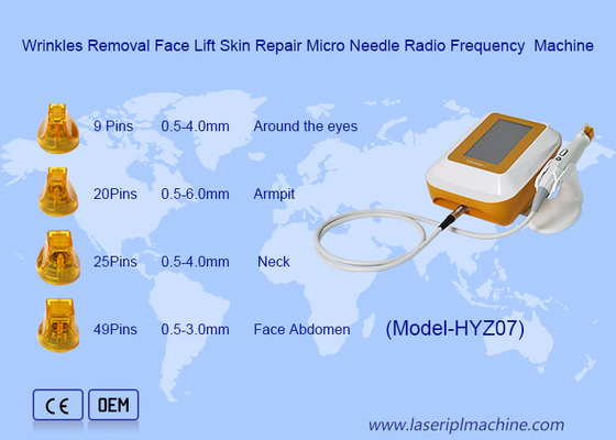 Rimozione delle rughe Trattamento con microagoli Facelifting Riparazione della pelle Macchina a radiofrequenza