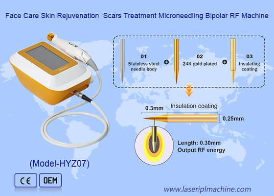 Rimozione delle rughe Trattamento con microagoli Facelifting Riparazione della pelle Macchina a radiofrequenza