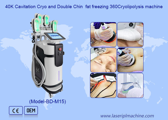 5 in1 Criolipolisi Cellulite Ridurre Doppio mento 360° Cryo Machine