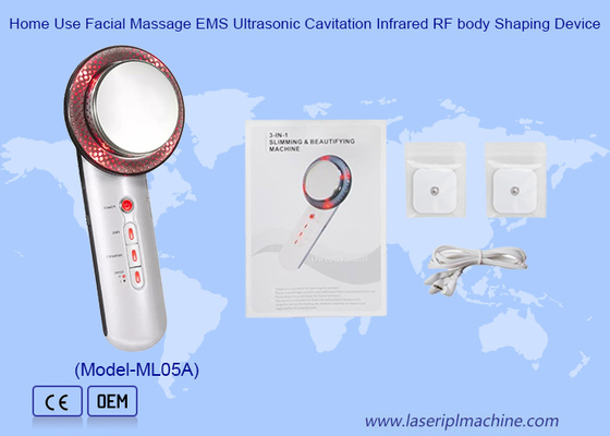 Uso domestico Massaggio facciale Ems Cavitazione ad ultrasuoni Infrarosso RF Dispositivo di modellazione del corpo