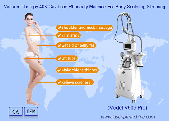 4 in 1 360 gradi rotante 40K RF Vacuumm Per perdita di peso Velashaping Slimming Machine