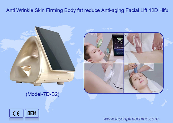 12D HIFU Anti-invecchiamento Linee lisce e sottili Facial Lifting HIFU Machine