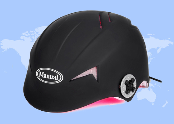 Uso a domicilio Trattamento della perdita di capelli a luce rossa Lampade laser a diodo da 650 nm Casco