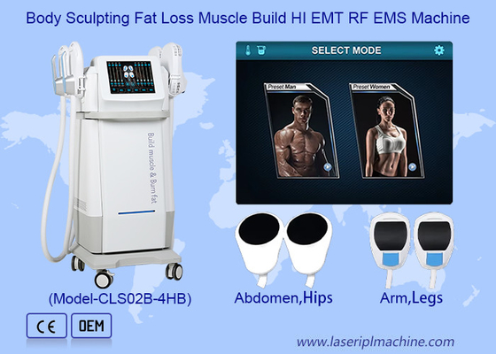 4 Manicotti Modellazione del corpo Stringimento della pelle Sollevamento dell' anca Neo Ems Rf Dispositivo di stimolazione muscolare