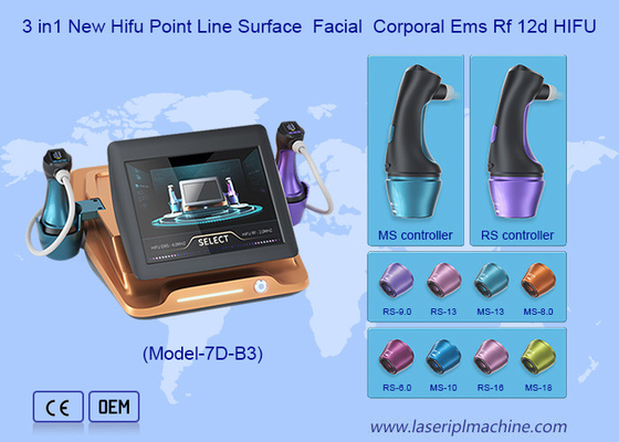 8 cartucce 10000 colpi Ultra Micro Pulsed Ultrasonic Ems RF 12D Hifu Machine