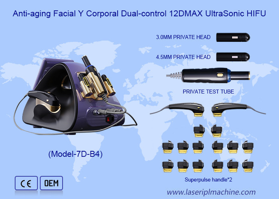 Facial Y Body Skin Tightening Radar Carving Anti Aging Doppio controllo 12DMax Hifu Machine