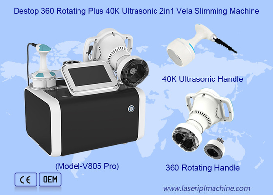 360 gradi di rotazione del grasso congelazione RF vuoto 40K cavitazione Velashaping Slimming Machine
