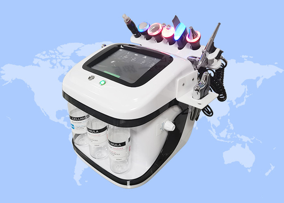8 in 1 lavaggio profondo del viso lifting multifunzionale RF Microdermabrasion Hydro Facial Machine