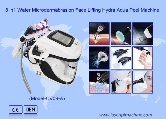 8 in 1 lavaggio profondo del viso lifting multifunzionale RF Microdermabrasion Hydro Facial Machine