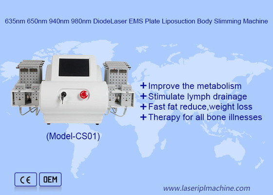 EMS Pads 635nm 650nm 940nm 980nm LipoLaser liposuzione per la perdita di peso