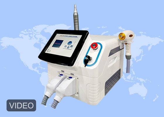 Depilazione del laser a diodi di rimozione 808nm del tatuaggio del ND Yag e Pico Laser 2 in 1