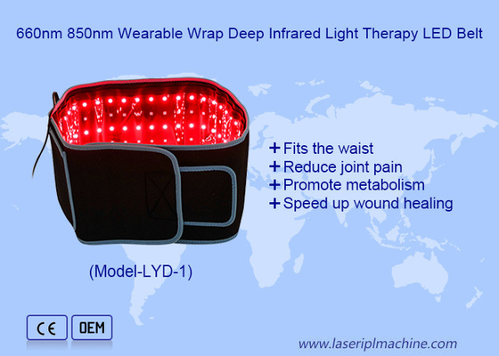 Terapia con luce rossa Vibrazioni di riscaldamento e cintura di terapia con luce vicino al infrarosso per alleviare il dolore