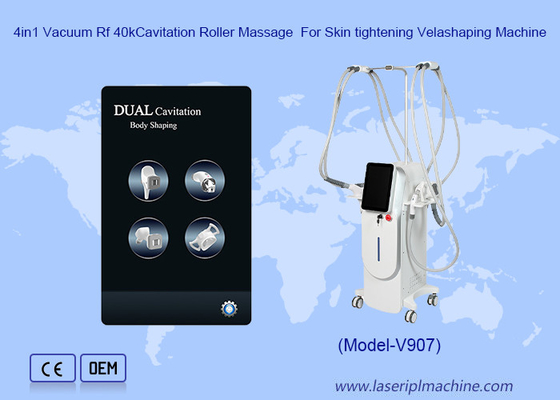 4in1 Massaggio a vuoto Rf 40kCavitazione a rulli per stringer la pelle Velashaping Machine
