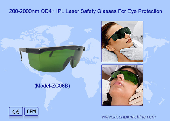 200-2000nm OD4+ IPL Occhiali di protezione laser per la protezione degli occhi per il trattamento di depilazione laser