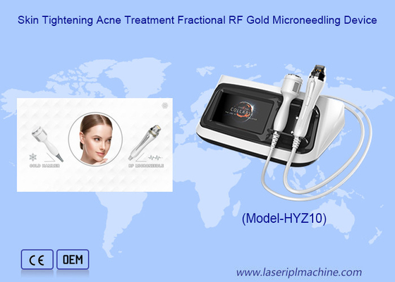 Trattamento dell' acne Stretto della pelle Dispositivo di microneedling in oro RF frazionato