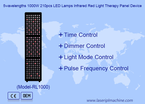 5 lunghezze d'onda 1000W 21Opcs Lampade a LED Dispositivo di terapia con luce infrarossa