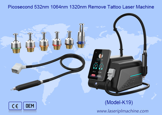 Macchina laser ND Yag Picosecond 532nm 1064nm 1320nm per la rimozione di tatuaggi