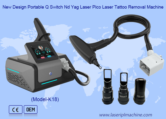 New Design Portable Q Switch Nd Yag Laser Pico Laser Tattoo Removal Machine