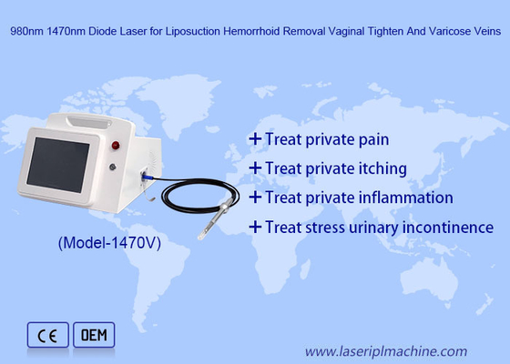 980nm 1470nm Laser a diodo Ginecologia Chirurgia di stretta vaginale Laser