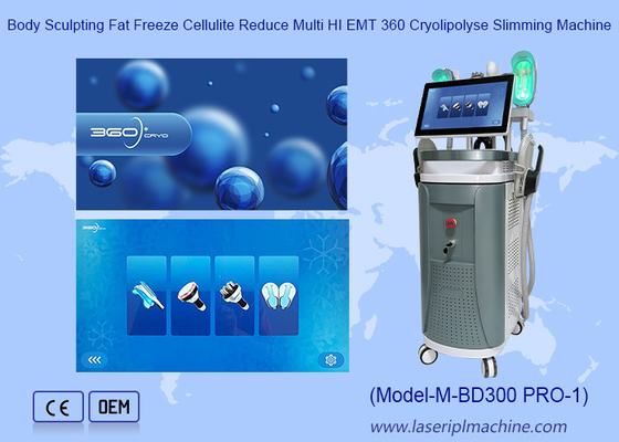 360 Cryo Plus 40K RF Vacuum EMS Perdita di peso Stretta della pelle 360 Cryolipolysis E Emslim